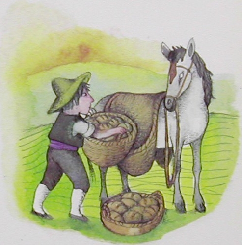 Un hatillo de cerezas